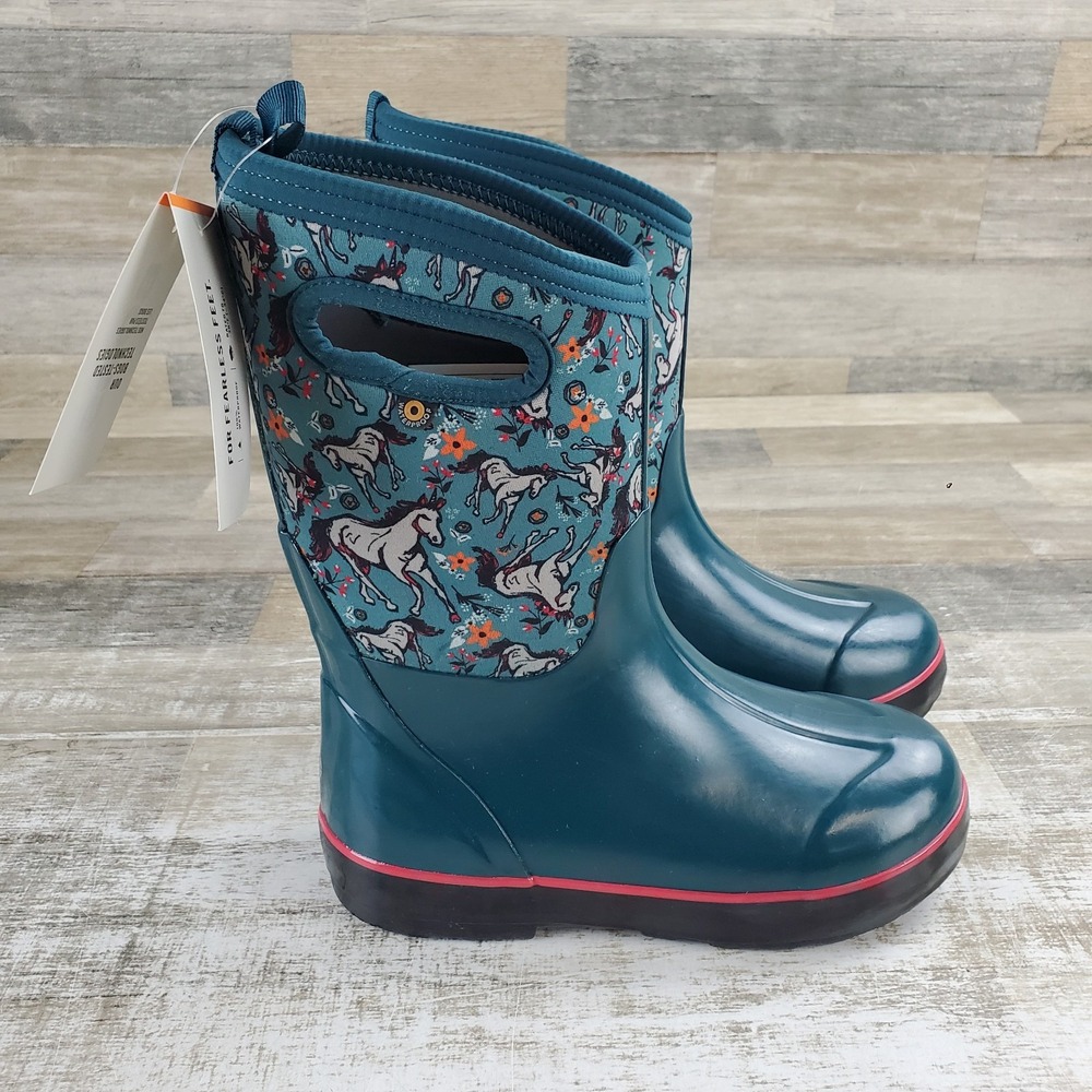 Bogs Classic II Unicorn Awesome Kids Waterproof Boots Youth Sz 5 Rubber